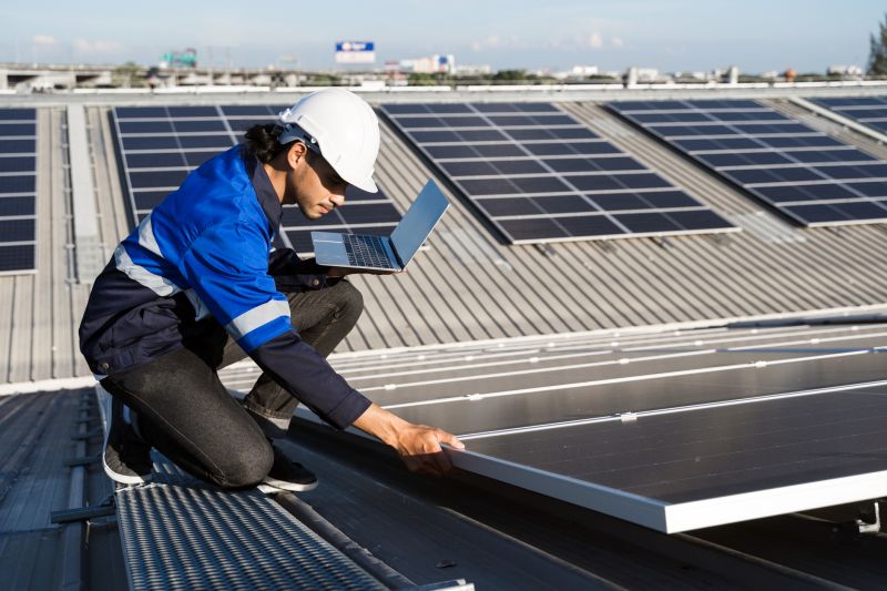 Routine solar panel inspection